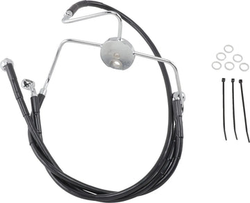Harley Davidson Flhr [DRAG SPECIALTIES] - Kit de linha de freio de vinil preto estendido