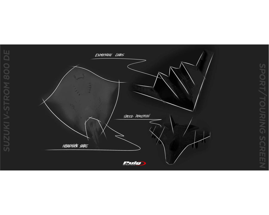SUZUKI DL 800 V-STROM [2025] – Tela Touring – Transparente