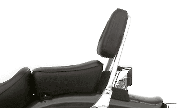 Honda CA 125 Rebel [1995-2001] - Sissybar sem bagageiro cromado