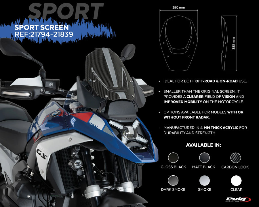 BMW R 1300 GS TROPHY [2025] – tela touring – escurecida