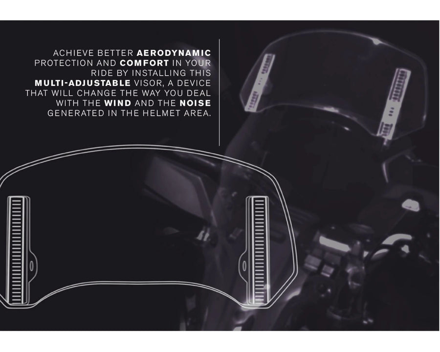 KTM 890 SMT [2025] – Disco spoiler 2.0 fixado com parafusos – Transparente