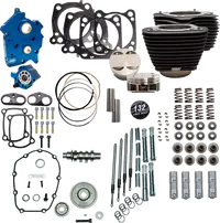 Harley-Davidson FXBB 1923 Softail Street Bob Solo 117 [2026] - 132" Power Package Motorleistungs-Kit – Oberfläche: Schwarz, Hervorgehobene Lamellen – Bild 12