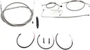 Harley Davidson FLS [LA CHOPPERS] - Kit completo de cabo/linha de freio trançado em aço inoxidável