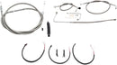 Harley Davidson FLS [LA CHOPPERS] - Kit completo de cabo/linha de freio trançado em aço inoxidável