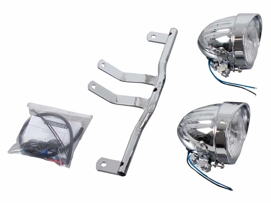 Suzuki C 800 Intruder - Conjunto Twinlight cromado