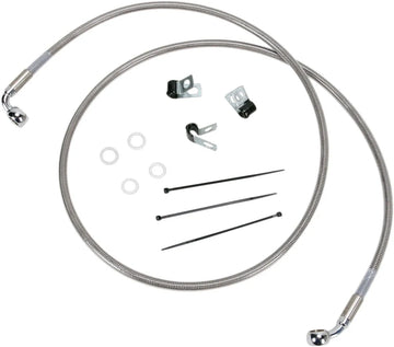 harley davidson flst [DRAG SPECIALTIES] - Kit de linha de freio estendida em aço inoxidável