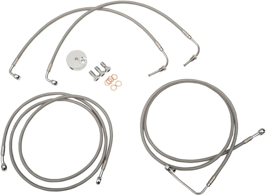 Harley Davidson Fltr [LA CHOPPERS] - Kit de linha de freio em aço inoxidável