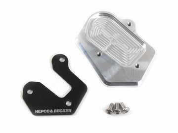 BMW F 900 XR [2025-2026] - placa do cavalete lateral prateada/preta