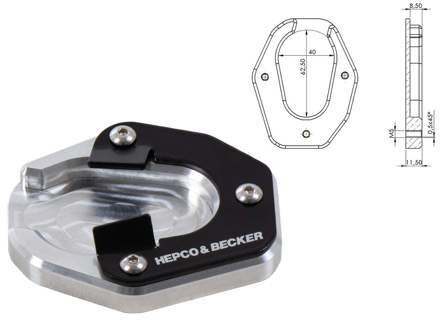 Triumph Tiger 900 [2020-2023] - Placa de suporte lateral