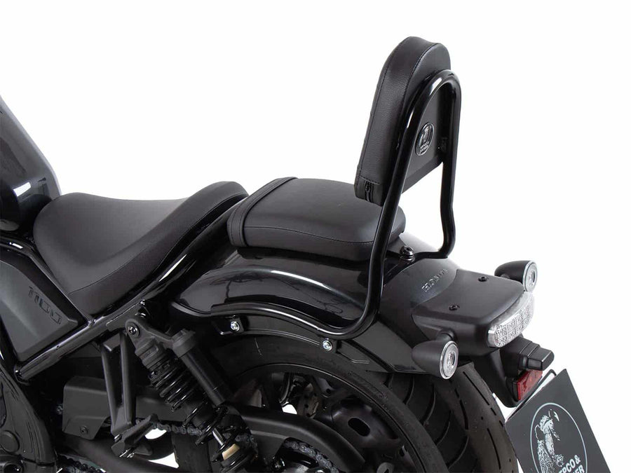 Rebel de Honda CMX 1100 [2025] - SissyBar sem bagagem Bridge Black Gloss Pipe Version