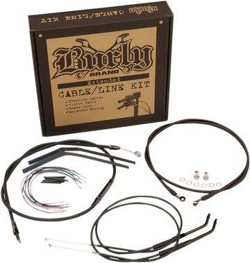 Harley Davidson Softail Street Bob FXBB [BURLY BRAND] – Conjunto de cabos Jail Bar - 0