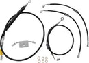Harley Davidson Fxdrs 114 [LA CHOPPERS] - Kit de cabo/linha de freio de vinil preto padrão