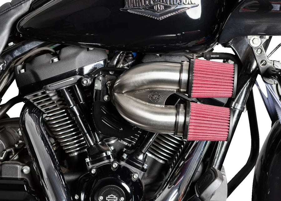 Harley-Davidson FLTRT 1868 Road Glide 3 114 [2025] - Tuned Induction Luftfilterkit – Oberfläche: Silber – Bild 2