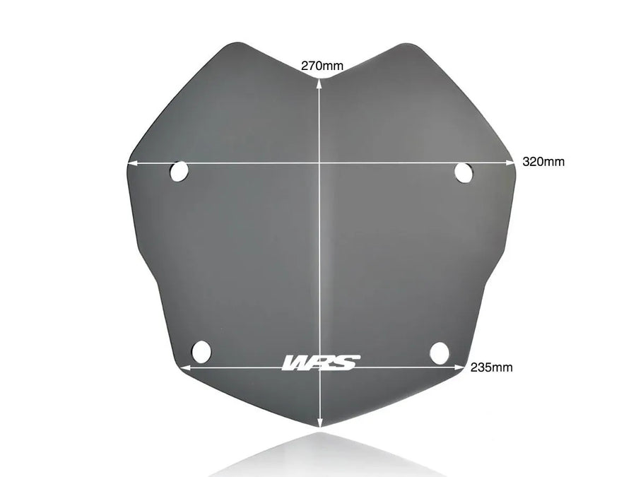 BMW R 1250 GS [WRS] – vista frontal do pára-brisa