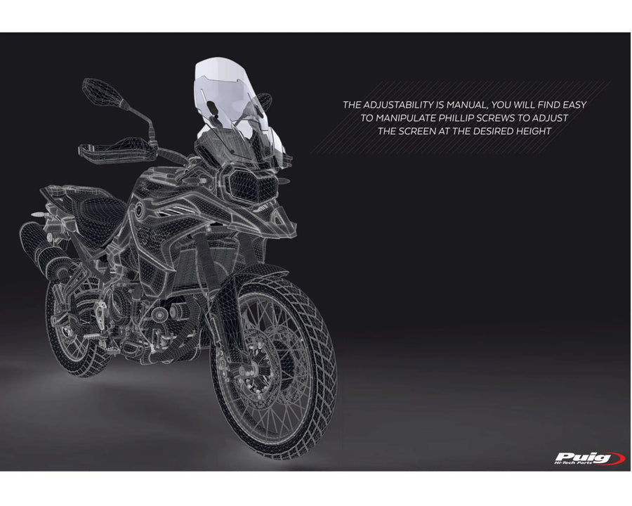BMW F 750 GS [2024] – Pára-brisa ajustável – fortemente escurecido