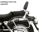 Honda CA 125 Rebel [1995-2001] - Sissybar sem bagageiro cromado
