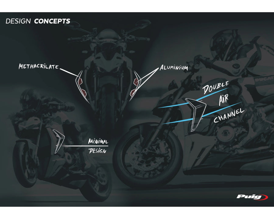 DUCATI STREETFIGHTER V2 [2024] – Carenagem nua lateral do pára-brisa