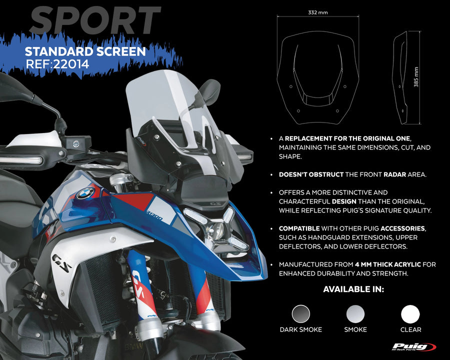 BMW R 1300 GS TROPHY [2025] – tela touring – transparente