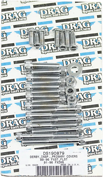 Harley davidson fxsts [DRAG SPECIALTIES] - Kit de parafusos de tampa primária interna e externa/Derby/Inspeção - 0