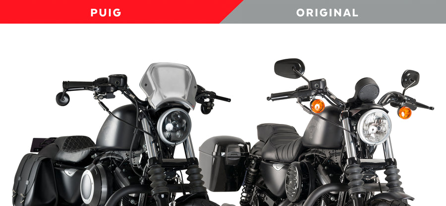 HARLEY DAVIDSON SPORTSTER 883 IRON XL 883 N [2012] – Placa frontal ALU – prata
