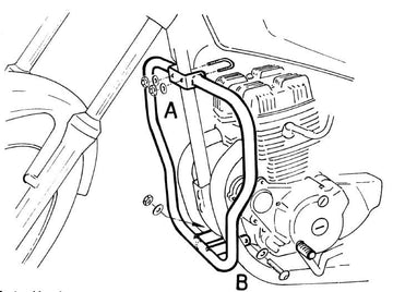 Honda CM 125 [1982-1986] - Barra de proteção ao motor - 0