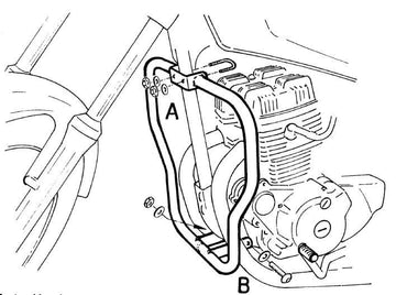 Honda CM 125 [1982-1986] - Barra de proteção ao motor