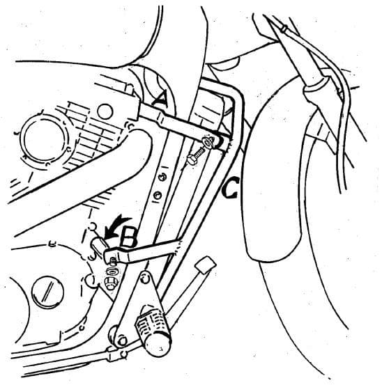 Honda VT 1100 C [1988-1994] - Barra de proteção ao motor