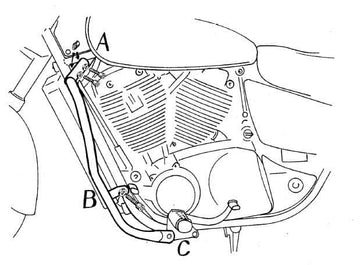 Honda VT 1100 C2 Shadow [1995-2000] - Barra de proteção ao motor