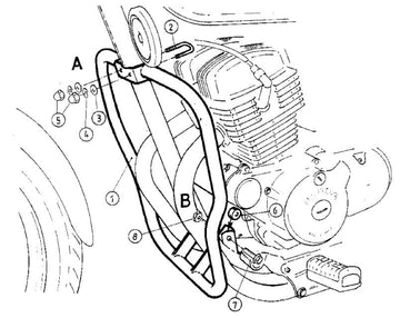 Honda CMX 250 Rebel [1996-2001] - Barra de proteção ao motor - 0