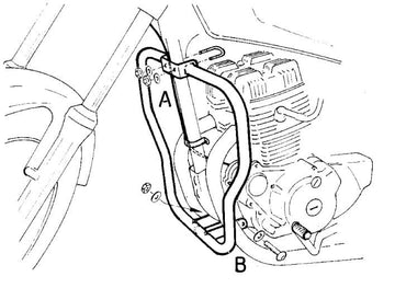 Honda CB Two-Fifty [1996-1999] - Protetor de motor cromado