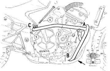 Honda CB 600 F Hornet [1998-2006] - Protetor de motor cromado