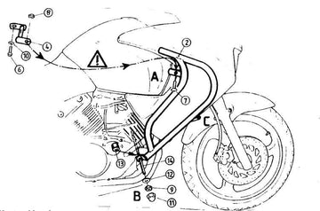 Honda Varadero 125 [2001-2006] - Barra de proteção ao motor