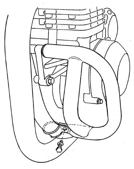 Kawasaki Zephyr 1100 [1992-1998] - Barra de proteção ao motor