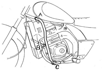 Kawasaki El 250 [1994-2003] - Barra de proteção ao motor