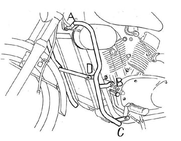 Kawasaki VN 1500 [1988-2004] - Barra de proteção ao motor - 0
