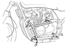 Kawasaki Zephyr 550 [1991-1999] - Barra de proteção ao motor-2