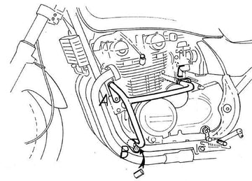 Kawasaki Zephyr 550 [1991-1999] - Barra de proteção ao motor