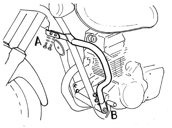 Kawasaki EL 125 [1998-2007] - Barra de proteção ao motor