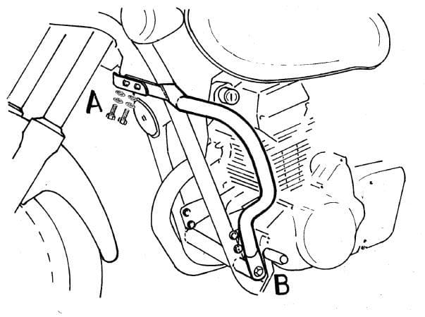 Kawasaki EL 125 [1998-2007] - Barra de proteção ao motor