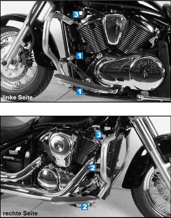 Kawasaki VN 900 Classic [2006-2017] - Barra de proteção ao motor