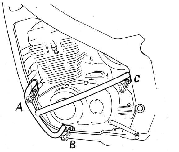 Suzuki GS 500 E [1989-2008] - Barra de proteção ao motor