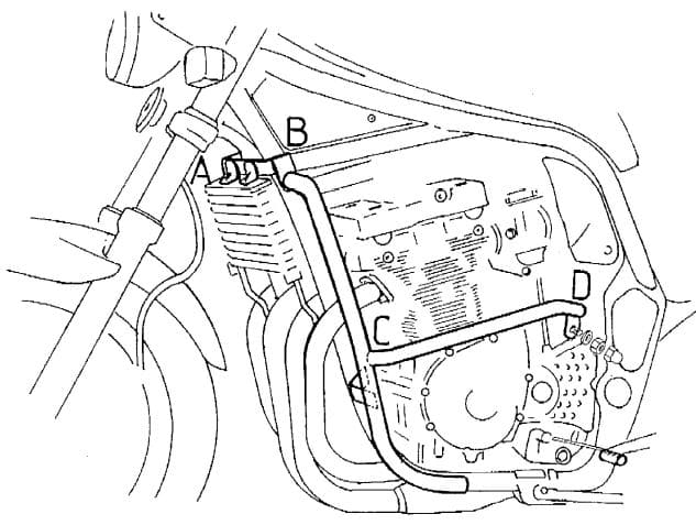 Suzuki GSF 600 S [1996-1999] - Barra de proteção ao motor