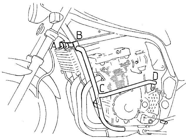 Suzuki GSF 600 S [1996-1999] - Barra de proteção ao motor