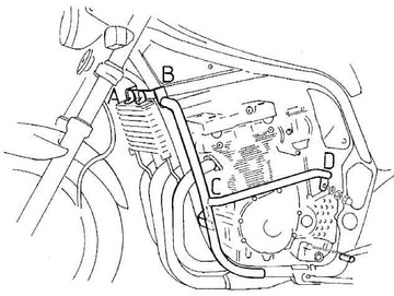 Suzuki GSF 600 S [1996-1999] - Barra de proteção ao motor