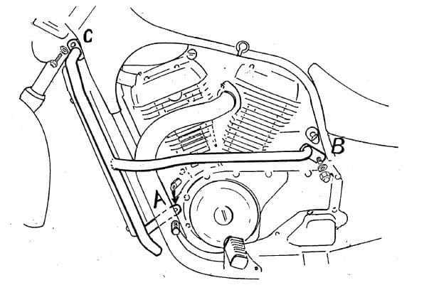 Suzuki vs 600 GLP Intruder [1995-1997] - Barra de proteção ao motor