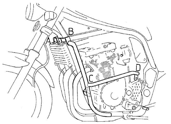 Suzuki GSF 1200 S [1996-2000] - Barra de proteção ao motor