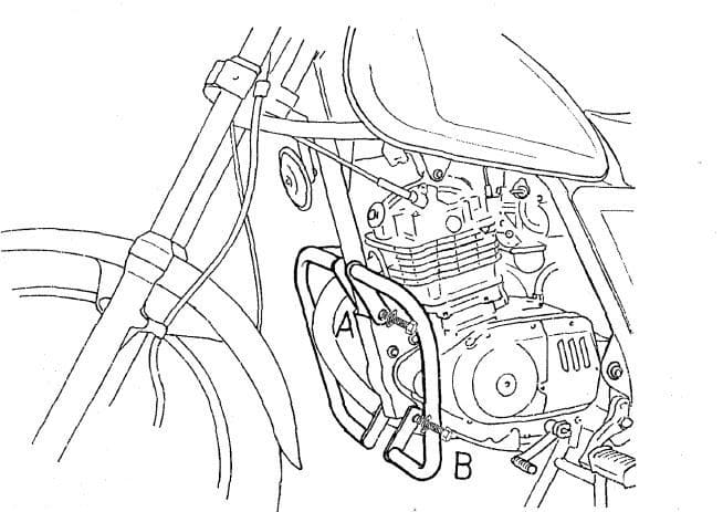 Suzuki GN 125 [1991-1996] - Barra de proteção ao motor