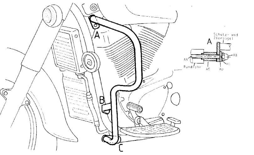 Suzuki VL 1500 Intruder [1998-2007] - Barra de proteção ao motor
