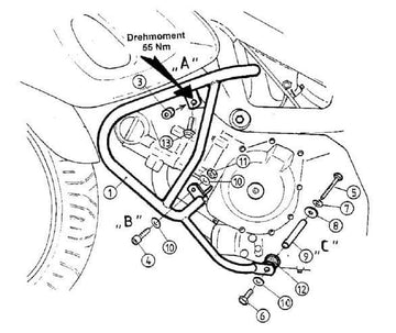 Suzuki SV 650 [1999-2002] - Barra de proteção ao motor