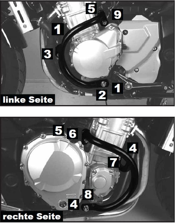 Suzuki GSF 1250 [2007-2016] - Barra de proteção ao motor